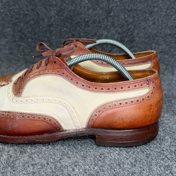 Florsheim Imperial Spectator Oxford Men\'s 9.5D Two Tone Brown‎ Leather Wingtip main image 15